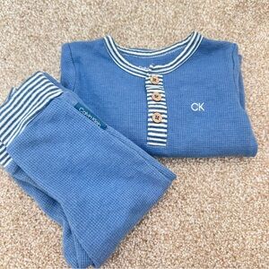 12m Calvin Klein Blue Two Piece Set Loungewear 0021